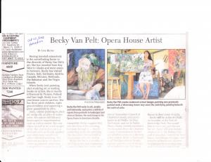 Becky Van Pelt Opera House Artist 